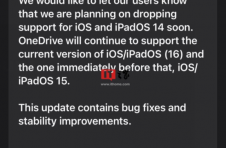 微软OneDriveiOS版迎来13.42.4更新，放弃对iOS14和iPadOS14的支持